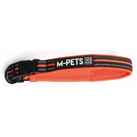 M-PETS nyakörv túrázáshoz párnázott S 2x30-40cm narancs