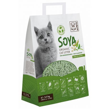 M-PETS szója bio macskaalom 6L zöld tea