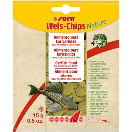 Sera Wels-Chips Nature 15g zacskós