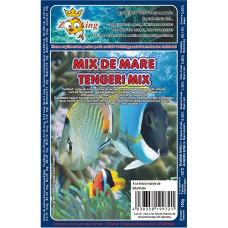 Zoo King tengeri mix fagyasztott 100g