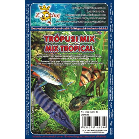 Zoo King trópusi mix fagyasztott 100g